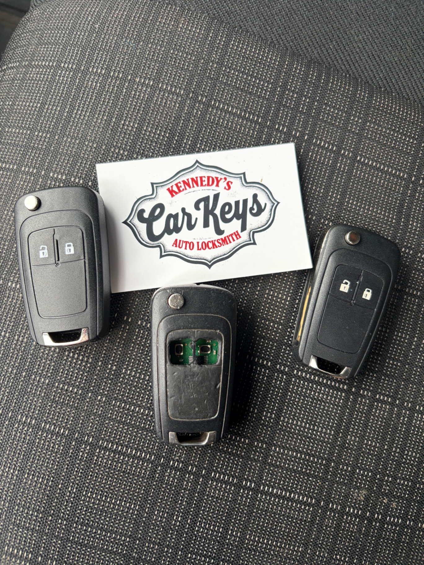 Vauxhall remotes — repaired & coded — Workshop